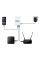 Джерело безперебійного живлення з блоком живлення Mini UPS WGP UPS103C Quick Charge 20000mAh 5V/12V/12V, Li-ion 4*5Ah, для роутера та оптичного терміналу. Блок живлення 12/3А (36W)