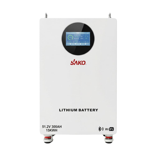 Комплект резервного питание 6.2kW 15.36kWh: гибридный инвертор Sako SUNON V 6.5KVA/6200W/48V+120A MPPT и аккумуляторная батарея 51.2V 300Ah Sako Li-Sun series SK-51.2V300Ah