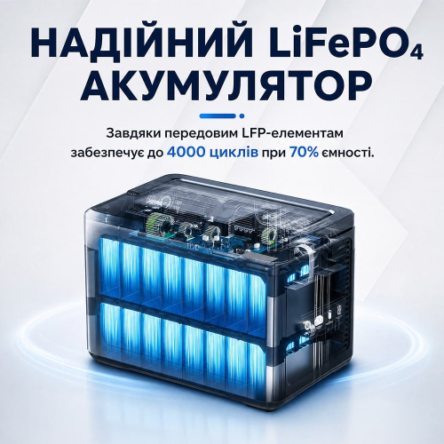 Портативная зарядная станция OUKITEL P1000E PLUS 1800W 1024Wh