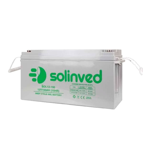 Аккумуляторная батарея SOLINVED 150-12 GEL 12V 150 Ah (483 x 170 x 238), 43.6 кг Grey Q1/48
