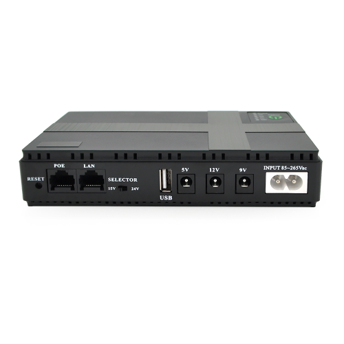 ДБЖ UPS-18W DC1018P для роутерів/комутаторів/PON/POE-430, 5//9/12V, 1A, 10400MAh(4*2600MAh), Black, BOX