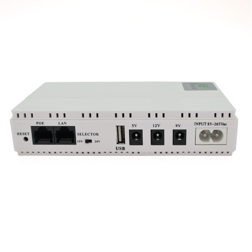 ИБП UPS-18W DC1018P для роутеров/коммутаторов/PON/POE-430, 5//9/12V, 1A, 10400MAh(4*2600MAh), White, BOX