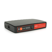 UPS для роутеров/коммутаторов ECO-1825, 18W, OUT:USB-5V, DC-5V/9/12V, POE-15/24V, 1/2A, LiFePo4 8000mAh, 160x105x33mm, 0.4kg, Black,