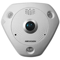 12 МП IP Fisheye відеокамера із мікрофоном Hikvision DS-2CD63C5G0E-IVS(B) (2мм)
