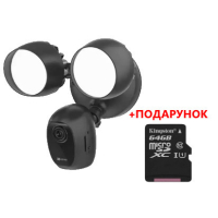 2 МП IP видеокамера с освещением и сиреной Ezviz CS-LC1C-A0-1F2WPFRL black (2.8мм)