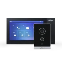 Комплект (чорний домофон) Dahua Standart DHI-VTO2211G-WP + DHI-VTH2421FB-P