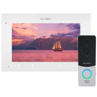Комплект видеодомофона Slinex ML-20HD(Black)+SQ-07MTHD(White)
