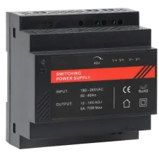 Блок живлення на DIN рейку DR12060-02 12V/5A