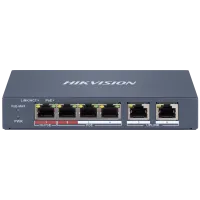 Комутатор 6 портів керований Hikvision DS-3E1106HP-EI