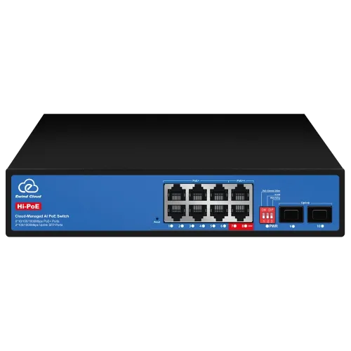 Коммутатор 10 портов управляемый хмарно Ewind EW-ES3010FGSH-AP AI PoE