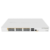 24-портовий керований PoE MikroTik CRS328-24P-4S+RM