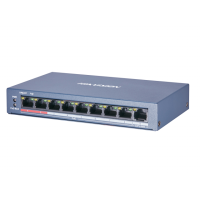 8-портовий POE комутатор Hikvision DS-3E0109P-E/M(B)