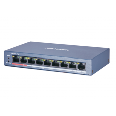 8-портовий POE комутатор Hikvision DS-3E0109P-E/M(B)
