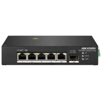 Комутатор 5 порти некерований Hikvision DS-3T0306HP с без БЖ