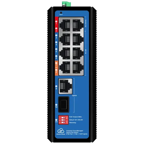 Комутатор 10 портів керований хмарно Ewind EW-EPIS3910SH-8GE AI PoE