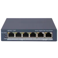 Комутатор 6 портів керований Hikvision DS-3E1506P-EI/MPoE