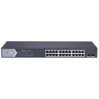24-портовый управляемый гигабитный POE коммутатор Hikvision DS-3E1526P-SI