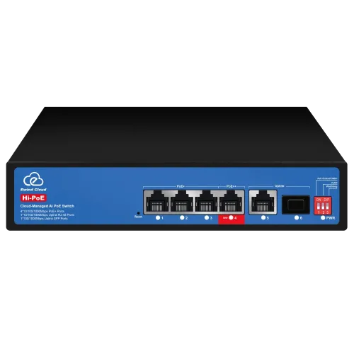 Коммутатор 6 портов облачно управляемый Ewind EW-ES3006CGSH-AP AI PoE