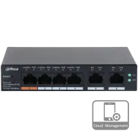 4-портовый управляемый POE коммутатор Dahua DH-CS4006-4ET-60