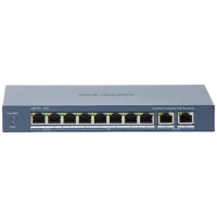 8 портів некерований POE комутатор Hikvision DS-3E0310HP-E(C)