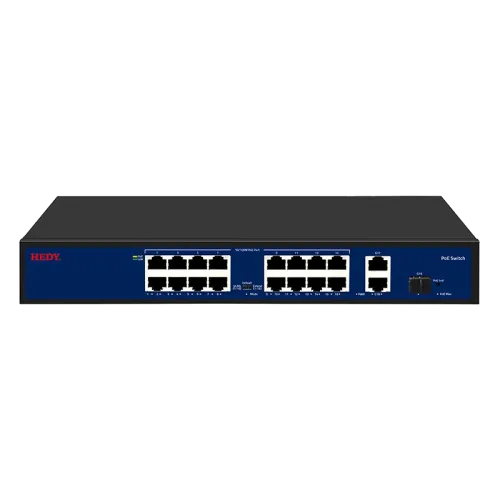 Комутатор 19 портів некерований Hedy HN16H2G1S-200-V1 16+2+1SFP