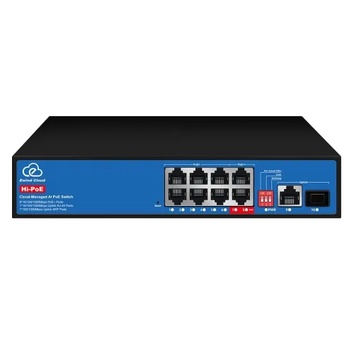 Коммутатор 10 портов облачно управляемый Ewind EW-ES3010CGSH-AP AI PoE