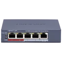 4-портовий некерований PoE комутатор Hikvision DS-3E0105P-E/M(C)