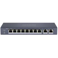 8-портовый неуправляемый POE коммутатор Hikvision DS-3E0310P-E/M(B)