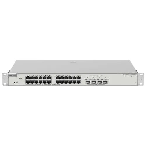 Комутатор 24 порту керований Ruijie Reyee RG-NBS5200-24GT4XS-P-V2 L3 POE