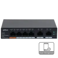 4-портовий гігабітний керований POE комутатор Dahua DH-CS4006-4GT-60