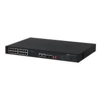 16-портовый неуправляемый POE коммутатор Dahua DH-PFS3218-16ET-135