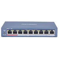 8-портовий некерований POE комутатор Hikvision DS-3E0109P-E(C)