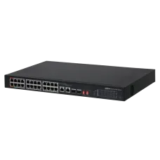 24-портовий некерований POE комутатор Dahua DH-PFS3226-24ET-240	