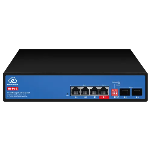 Комутатор 6 портів керований хмарно Ewind EW-ES3006FGSH-AP AI PoE