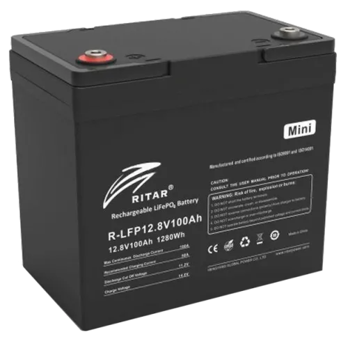 Литиевая аккумуляторная батарея Ritar R-LFP12.8V100AH-MINI LiFePo4 12 В 100 A•ч