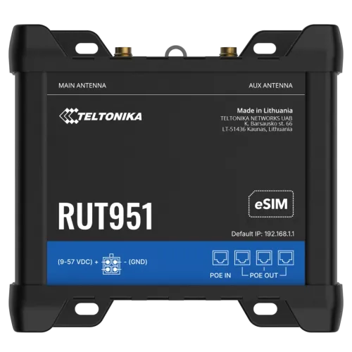Маршрутизатор Teltonika RUT951 POE+ (RUT951B10J00)