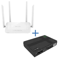 Комплект маршрутизатор та джерело безперебійного живлення VIA Energy Mini UPS + RG-EW1200