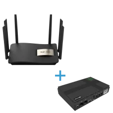 Комплект маршрутизатор та джерело безперебійного живлення VIA Energy Mini UPS + RG-EW1200G Pro