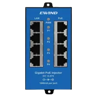 Инжектор PoE 4-портовый Ewind EW-PSE304CG