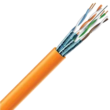 Кабель витая пара ЗЗЦМ (S/FTP медь внутренний) Cat 6A 4x2x23 AWG LSZH (к) 305 м