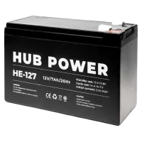 Акумуляторна батарея Hub Power НЕ-127 12V 7Ah