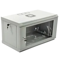 Шафа 19" 6U, 600x400x373мм акрилове скло, сіра