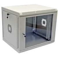 Шкаф 19" 9U 600х350х507 мм акриловое стекло серое