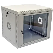 Шафа 19" 9U 600х350х507 мм акрилове скло сіра