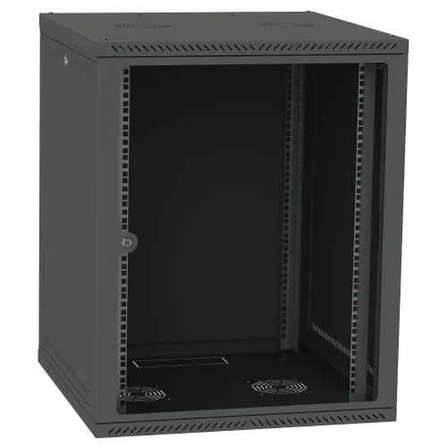 Шафа серверна IPCOM СН-18U 600х450 скло RAL9005