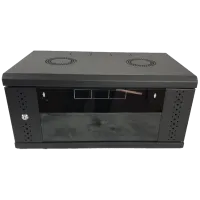 Шафа EServer 4U 600х350х284, скло, чорна