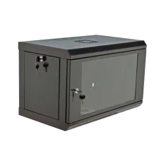 Шкаф 19" , 600x350x373мм (Ш*Г*В), эконом, акриловое стекло, черный 6U