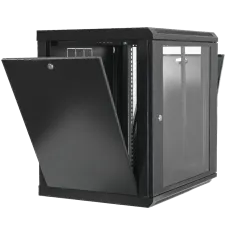 Шкаф 600x600x773мм акриловое стекло черный 19" 15U