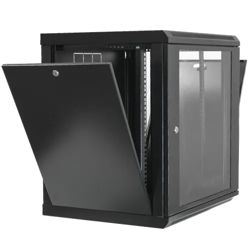 Шкаф 600x600x773мм акриловое стекло черный 19" 15U