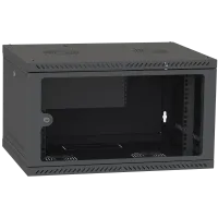 Шафа серверна IPCOM CH-6U 600x350 скло RAL9005